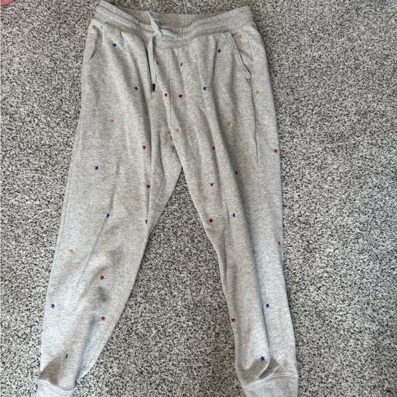 Old Navy Pants - Old Navy Gray Joggers with Multicolor Star Accents